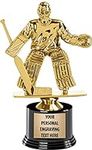 Hockey Goalie Trophy with Engraving