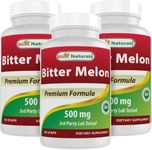 Best Naturals Bitter Melon 500 mg 90 Vcaps (90 Count (Pack of 3))