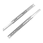 TopHomer Drawer Rail,W17mm 1Pair Metal Drawer Rail Runners Ball Bearing Drawer Rail Rail for Furniture Drawer Depth(310mm Length)