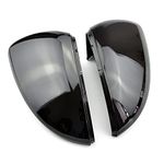 1 Pair Car Wing Mirror Covers Cap, Rearview Mirror Cover Side Mirror Housing Style Replacement for V-W Beetle CC Eos Passat Scirocco (black)