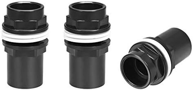 uxcell 1 ID PVC Aquarium Water Pipe Connector Joint Straight Tubes Hose Connector Fish Tanks Accessories 3pcs