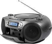 AIWA BBTC-550MG (UK) All in one Stereo Portable Radio/CD/Cassette Recorder & Player/USB/Bluetooth/AC-DC/Titan Silver
