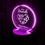 Bemaystar Personalised Memorial Garden Solar Light – Custom Solar Pathway Lights for Christmas, Solar Lawn Lights for Garden Decoration Yard Art Memorial Gifts for Loss of Loved One