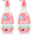 Dreft Baby, Bottle and Dish Soap, Removes Milk Film & Odor, Plant Based, Fragrance Free, Travel Size Bottles, 24 Fl Oz (Pack of 2)