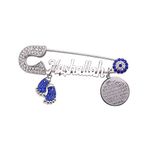 zkdc Koran AYATUL KURSI Mashallah Turkish Evil Eye Stainless Steel Brooch Islam Muslim Baby Pin