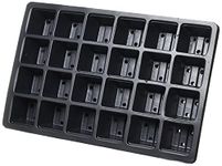 Bosmere N256 Garden Care Seed Tray Inserts, 24 Cells, Pack of 5, Black