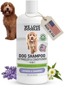 Dog Shampoo, Conditioner & Detangler - Best Shampoo for Goldendoodles, Poodles & Doodles - for Matted Pet Hair - Sensitive Skin Shampoo for Puppies - Made in The USA, 16OZ (Lavender)