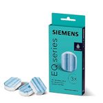 Siemens Descaling Tablets TZ80002A, Removes Limescale and Protects Against Corrosion, Original Accessories, Suitable for EQ Series Coffee Machines, Built-in Machines, White, (Pack of 3) 1 Pack