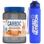 Applied Nutrition Bundle Carb X 1.2kg + Lifestyle Water Bottle 1000ml | Cyclic Dextrin Carbohydrate Powder, Intra Workout Carb Powder, Fuel Training, Quick Source of Energy, Vegan (Orange Burst)