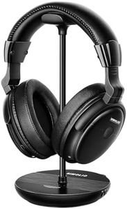 SIMOLIO Casque TV sans Fil avec Dialogues Clairs pour Personnes âgées, Amplification du Volume, émetteur/Support de Charge, by-Pass, Batterie de Rechange, Portée de 100 Pieds, Pas de Latence, SM-829D1