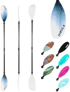 HIKULA Adjustable Carbon Fiber Shaft Kayak Paddle, Kayaking Oars with Reinforced Nylon Blade for Adults, 4 Piece, 86in/220cm to 90in/230cm