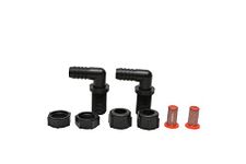 Valley Industries Polypropylene Elbow Nozzle Body Kit - 11/16" MPS x 3/8" HB, 2 Pack