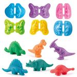 Color Dough Toys Dinosaur World Dough Set Creations Tools for Kid Play with Animals