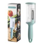 Multifunctional Peeler with Storage Box The Ultimate Solution for Peeling Vegetables, Fruits, and Scaling Fish Without the Mess! Keep Your Kitchen Immaculate with this Clever 2-in-1 Gadget!