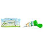 Mamaearth India's First Organic Bamboo Based Baby Wipes (72 Wipes) & Mamaearth Mineral Based Sunscreen for Babies (50 ml/50 g)