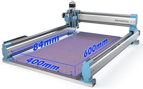 Genmitsu CNC Router Machine 4040-PRO + Y-axis Extension to 4060 Kit + 2pcs Threaded Inserts 2060 MDF Spoilboard