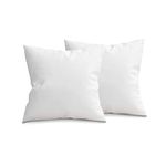 Rohi Pack Of 2 Hypoallergenic Duck Feather Cushion Insert 60cm x 60cm (24"x 24") – Double Stitched Seams – Bed & Sofa Cushion with Duck Feather & Down Filling (pack of 2,24" x 24" | 60cm x 60cm)