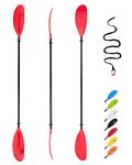 OCEANBROAD Carbon Kayak Paddle 86in/220CM to 94in/240CM Adjustable Premium Carbon Fiber Shaft Kayaking Oar with Paddle Leash 1 Paddle