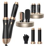 OKWRAP Magic Styler Hair Styler, 6 in 1 Air Styler Set, Hair Dryer Brush with Curl Straighten, Volumise, Smooth and Hairdryer Brushes for Styling, Hot Hair Styler for All Hair Type/Length