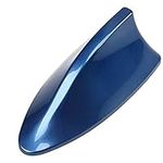 Possbay Car Shark Fin Antenna Aerial Universal AM FM Radio Signal For Auto SUV Truck Van with Adhesive Base (Blue)