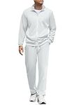 COOFANDY Men's Tracksuits Sets Full Zip Sweatsuit Casual Jogging Track Suits Active Jackets and Pants 2 Piece Outfits