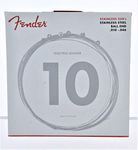 Fender Stainless 350's Guitar Strings, Stainless Steel, Ball End, 350R Gauges .010-.046, (6)