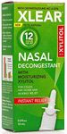 Xlear 12-Hour Nasal Decongestant Spray, Natural Saline Nasal Spray with Xylitol and Oxymetazoline, Instant Sinus Pressure and Congestion Relief for Kids and Adults 0.5 fl oz (Pack of 4)