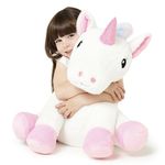 Zappi Co Children's Magical Unicorn Large Plush Toy - Soft, Cute & Cuddly Stuffed Animal for Girls and Kids - 50cm High Lifelike Unicorn