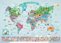 World Map Poster For Kids Room