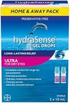 hydraSense ULTRA Eye Gel Drops, For Dry Eyes, Fast and Long-Lasting Relief, Preservative Free, Naturally Sourced Lubricant, 20 mL