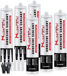 6 Pack Concrete Crack Filler, Self-Leveling Cement Crack Filler Waterproof Silicone Sealant, Flexible Magic Crack Repair for Concrete, 10.1 fl. oz,Gray