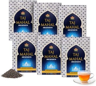 Taj Mahal Tea by Brooke Bond | Loose Tea | Black Tea | Compatible for Chai & Milk | Premium Blend | Refreshing Taste | 450 Grams (Pack of 6)