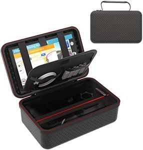 Digicharge Funda de Transporte para GPS 7'' Garmin Drivesmart DriveCam 76 Dezl LGV710 LGV700 Dezlcam CamperCam 795 785 Fleet 780 790 Tomtom Go Camper MAX Discover Expert Exclusive GPS de 7 Pulgadas