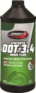 Johnsen's 5032 Premium Synthetic DOT 3 & 4 brake fluids, 32 Fl. Oz (Pack of 1)