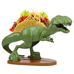 Funwares Tacosaurus T-Rex Dinosaur Jurassic-Era Taco Stand Holds 2 Tacos, Ultimate Dinosaur Taco Holder, Fun for Kids and Adults