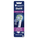 Oral-B CrossAction XFilaments Electric Toothbrush Replacement Brush Heads Refill, White, 3 Count