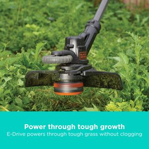 BLACK+DECKER Cordless Grass Trimmer 28cm – POWERCONNECT Strimmer