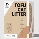 24 CATS Pea Husks Natural Tofu Cat Litter 9KG/19.8lbs - Vanilla/Quick clumping, Odor Control & Dust Free