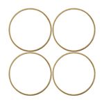 Embroiderymaterial Display Wooden Hoops for Dream Catchers, Floral Macramé, Wedding Décor & Wall Hanging Craft (4 Pieces Set) 12 Inch