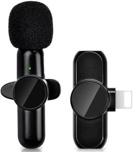 LIUWID Microfono Inalambrico Solapa para iPhone/iPad,Micrófono Portátil Plug-Play,Reducción de Ruido Inteligente, para TikTok, Facebook, Youtube Grabaciones de Video(1 micrófono