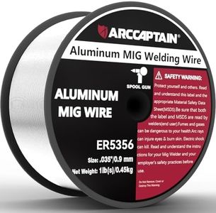 ARCCAPTAIN Magnesium Aluminum Welding Wire ER5356 .035" MIG Welding Wire, 1 Pound Spool