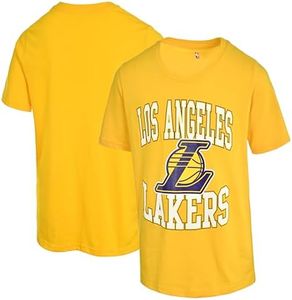 Outerstuff NBA Kids Youth 8-20 Officially Licensed Ultimate High Stepper Team T-Shirt, Los Angeles Lakers - Yellow, 14-16