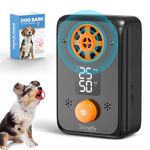 Glimzify Anti Barking Device for Dogs LED Screen Dog Barking Control Devices 5 Adjustable Levels 50 FT Dog Bark Deterrent Devices Bark Box Dog Barking Silencer for Outdoor & Indoor (Orange & Black)