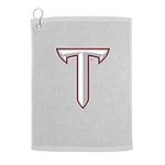 Sport Your Gear Troy Trojans Prime Golf Bag Towel, White