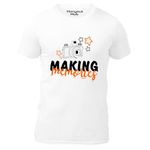 Hangout Hub Men's Round Neck T-Shirt Making Memories Printed (White;Men M) Pack of 1 Family Combo Tees