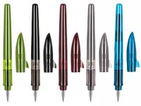 Jinhao Fountain Pen New Shark Shape Set of 5 PCS, Fine Nib Diversity Color Pen with Refillable Converters, School Office Supplies