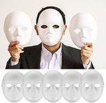 Vwoqiy 10 Pcs DIY White Paper Masks