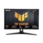 Asus TUF Gaming VG27AQ3A Gaming Monitor/ 27-inch, QHD(2560x1440), 180Hz, Fast IPS, ELMB Sync, 1ms (GTG), Freesync Premium™, G-Sync compatible, Variable Overdrive, 130% sRGB