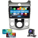 Podofo Car Stereo Radio for Kia Forte 2009-2017 9 Inch Android 13 Stereo with Wireless Apple CarPlay Android Auto, HiFi, WiFi, GPS, RDS/FM Radio, Bluetooth + Backup Camera