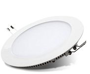 18W LED Round Recessed Ceiling Flat Panel Down Light Ultra Slim Lamp Cool White 6500K Bright